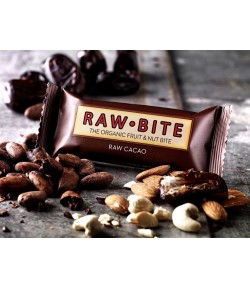 Raw Bite Raw Cacao - energetická tyčinka s příchutí kakaa