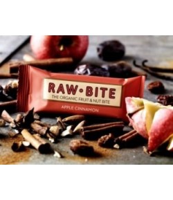 Raw Bite Apple Cinnamon - energetická tyčinka s příchutí jablka a skořice