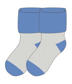 DEVOLD TEDDY detské froté ponožky 2-balenie